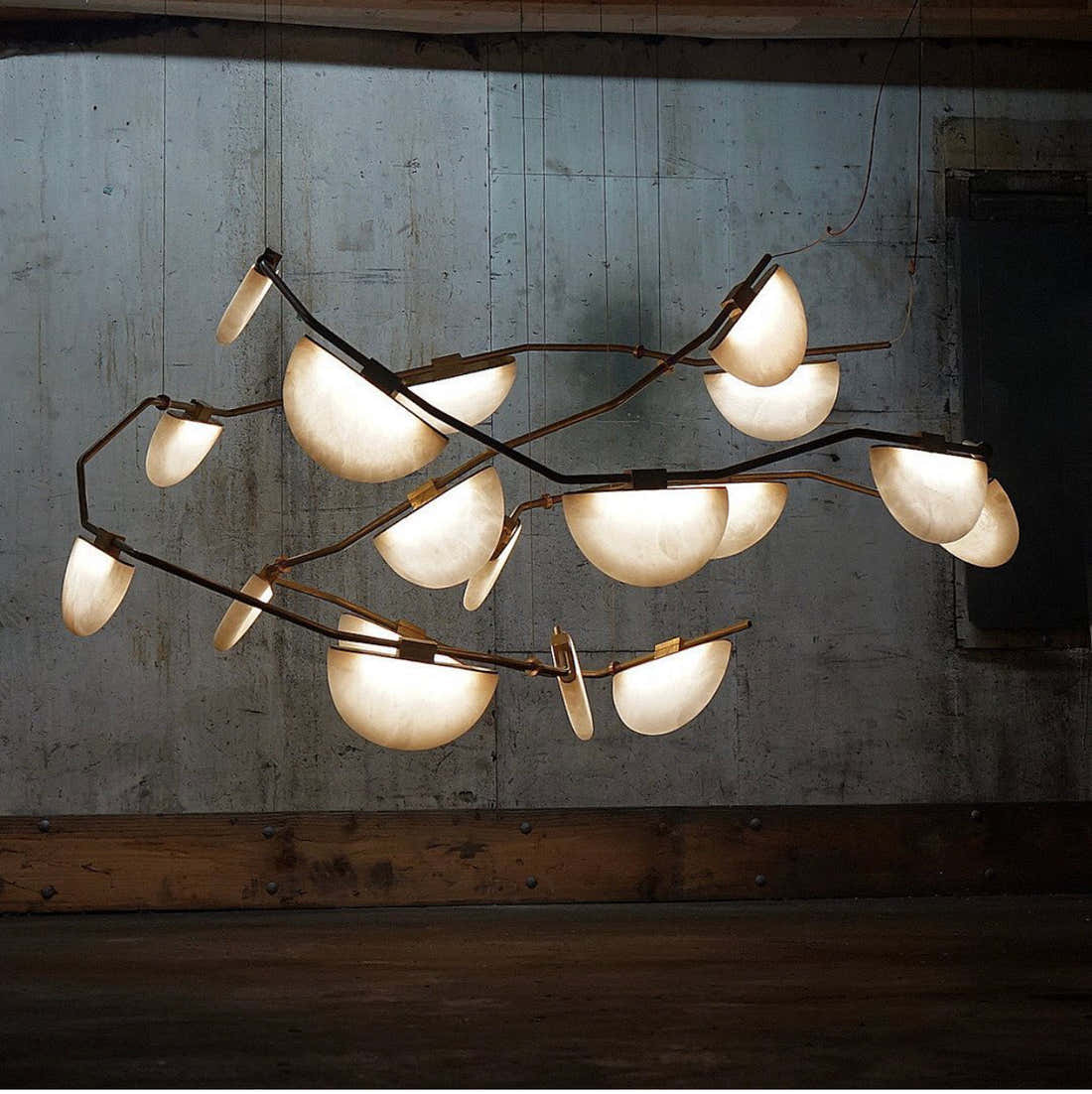 Elliot Alabaster Chandelier, Artistic Modern Chandelier 