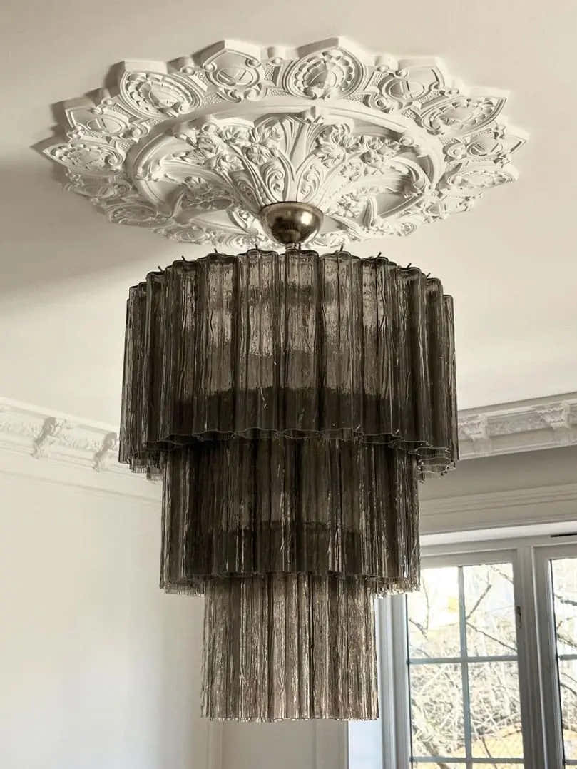 Murano Chandelier – 52 tubes – Smoked