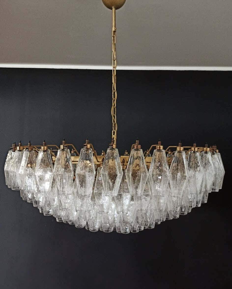 Murano Chandelier – Poliedri – 185 glass – Iridescent