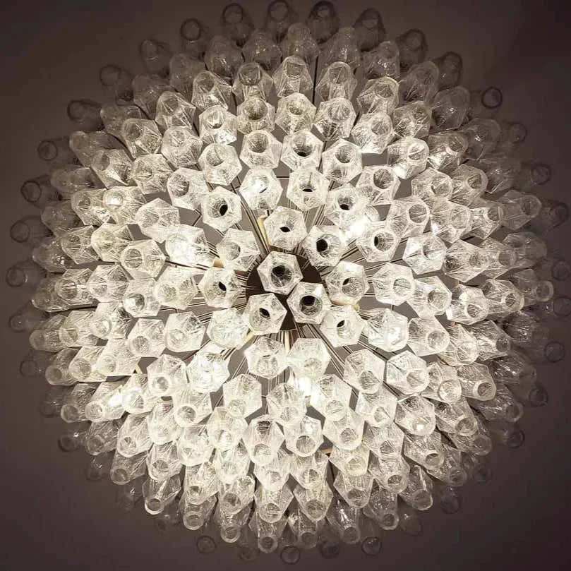 Murano Chandelier – Poliedri – 185 glass – Iridescent