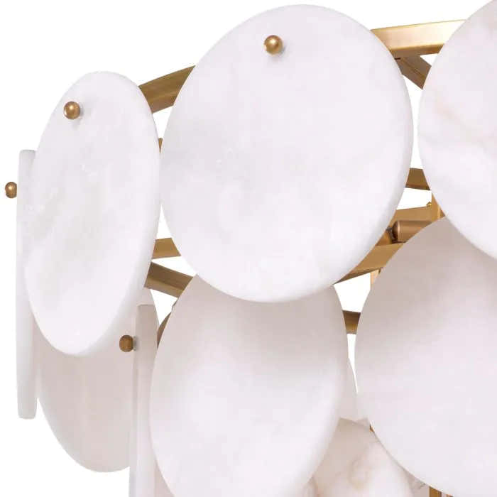 Clementina  Alabaster Chandelier 26"