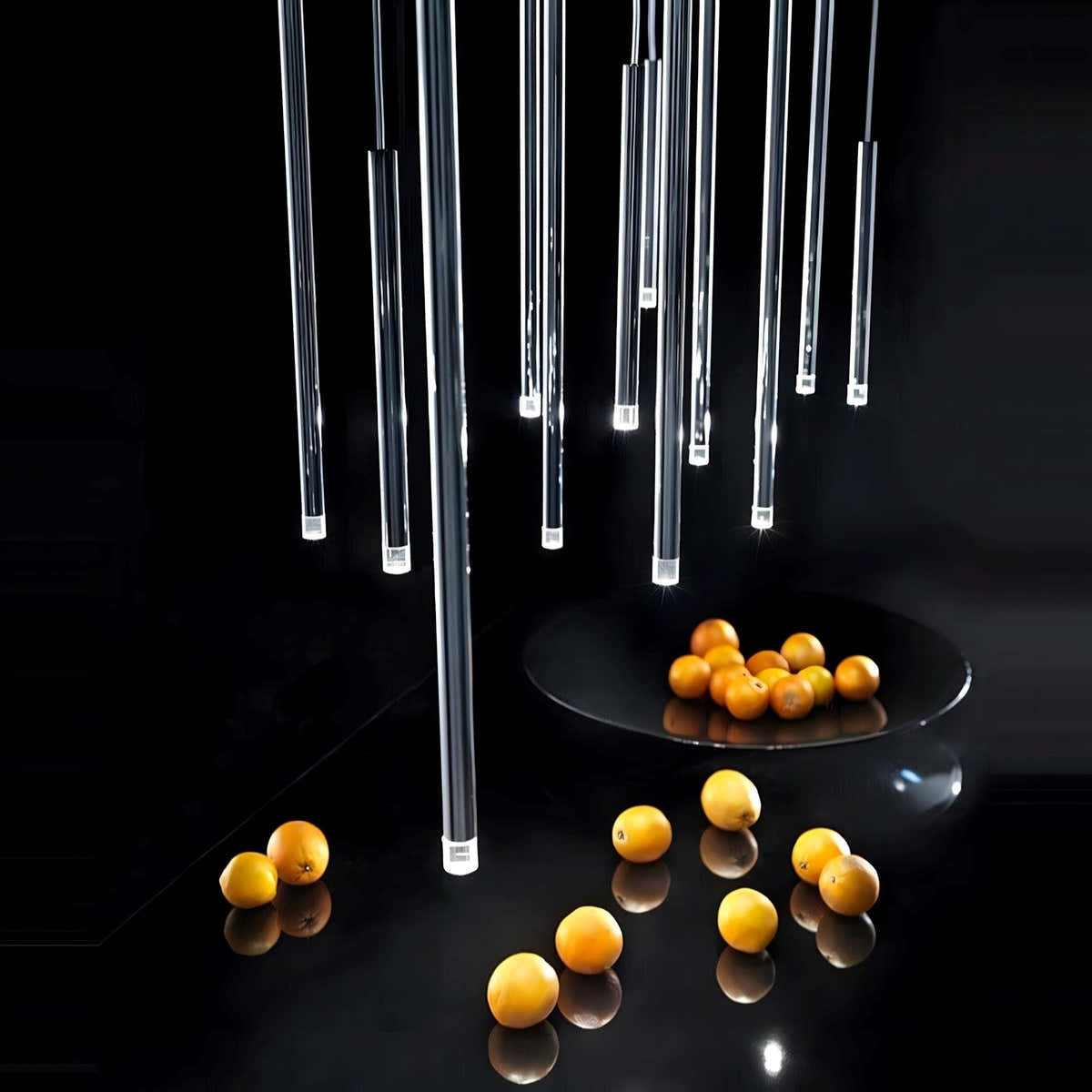 Tube chandelier
