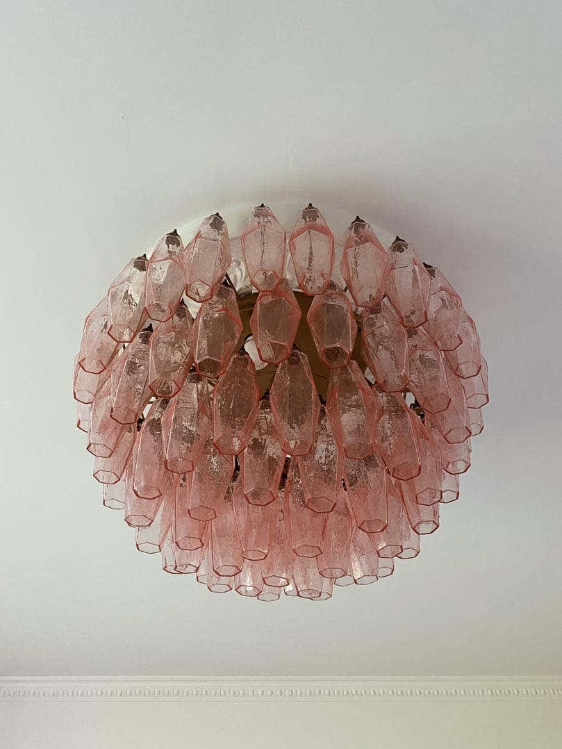 Murano Chandelier – Poliedri – 84 glasses