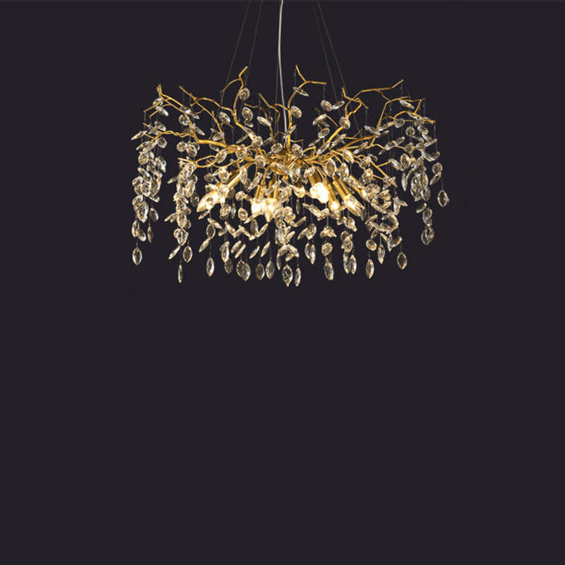 Luxury Branch Ceiling Chandelier for Dining Room 31.5" D