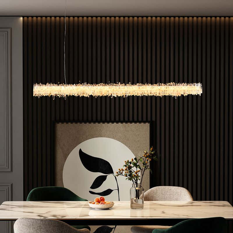 Primary Crystal Linear Chandelier