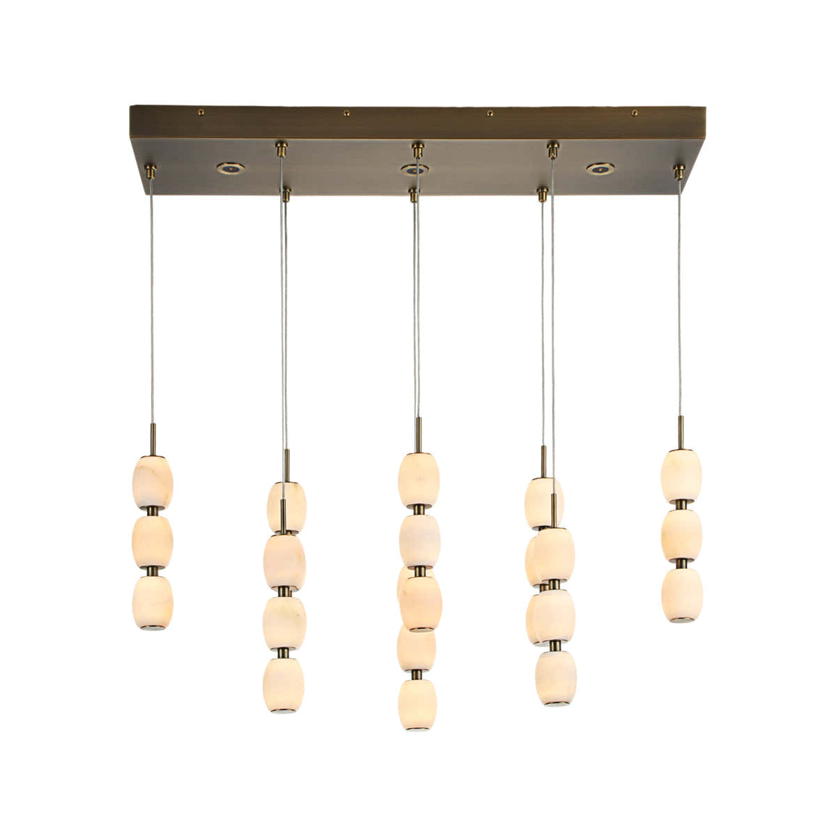 Alabaster Bead LED Pendant Light