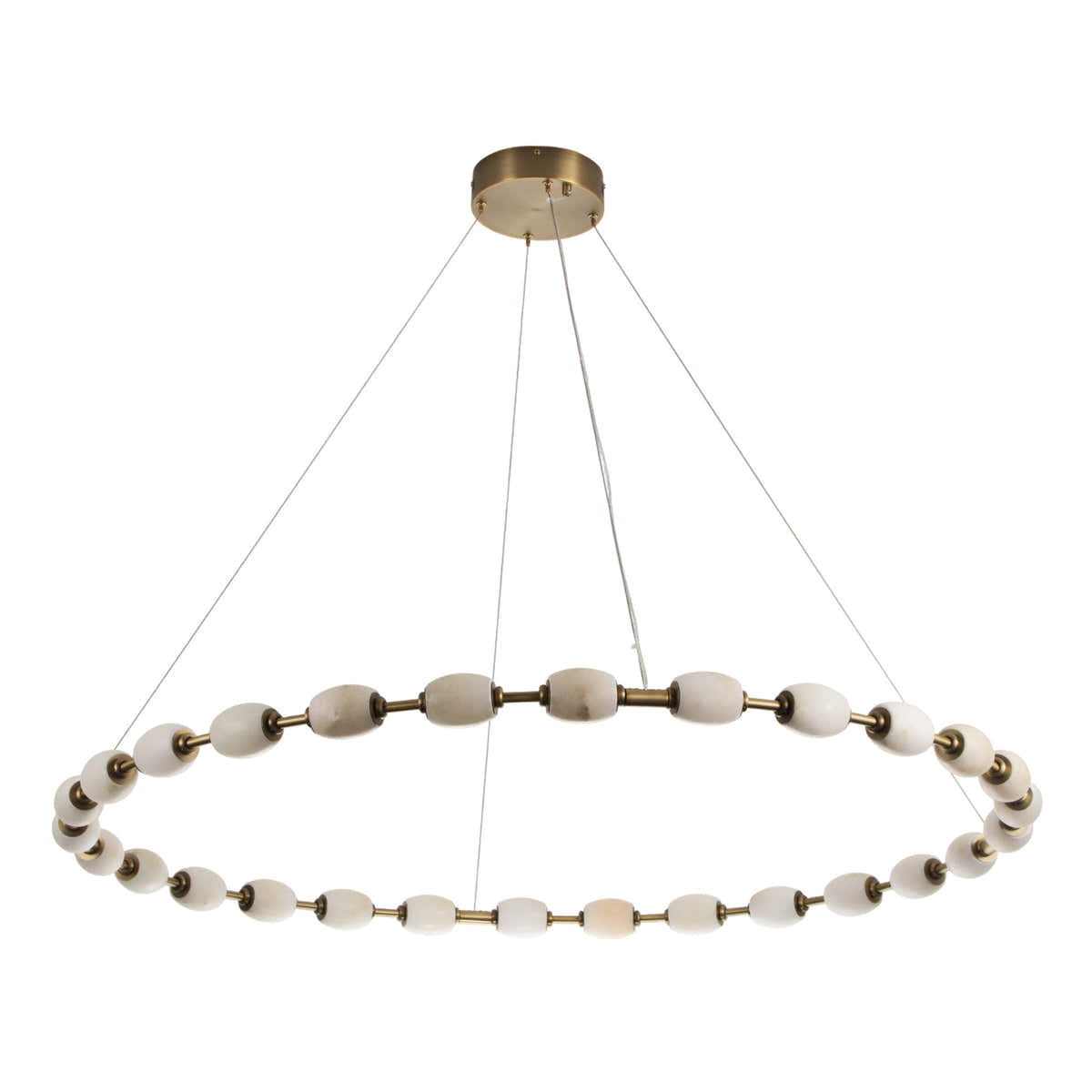 Alabaster Bead LED Pendant Light
