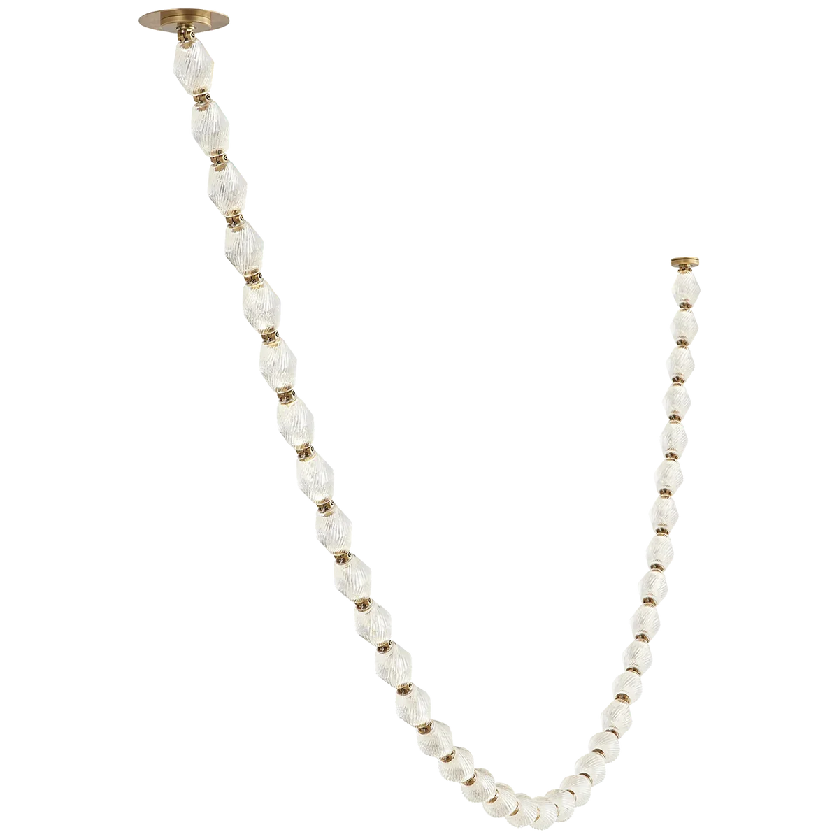 Creative Glass Pearl Necklace Pendnat Chandelier for Living/Dining Room/Staircase
