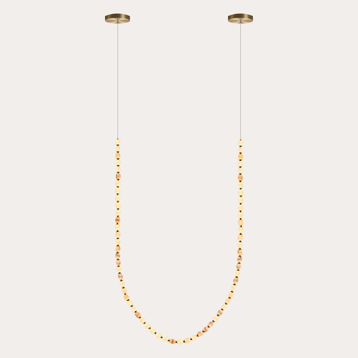 Alabaster Bead LED Pendant Light