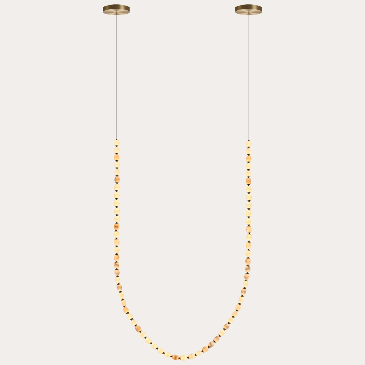 Alabaster Bead LED Pendant Light
