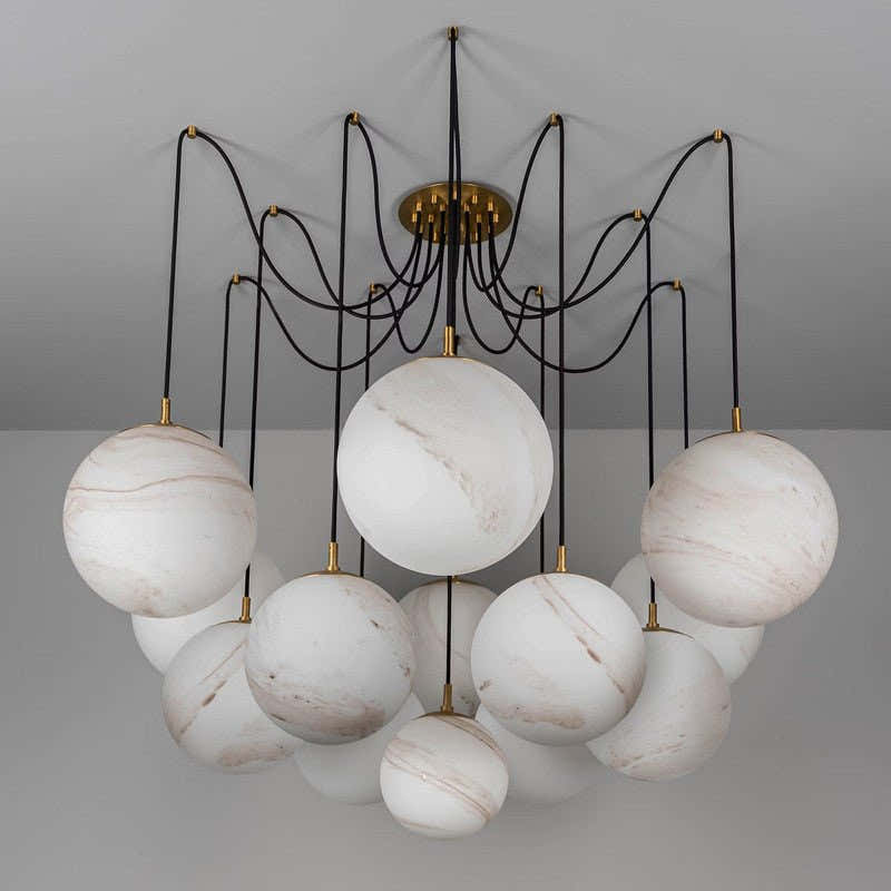Celestara Alabaster Orb Chandelier