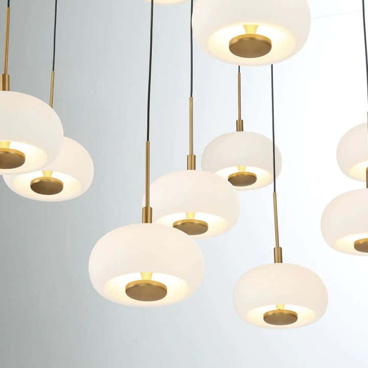 Lanterns Glass 31 Light Round LED Chandelier