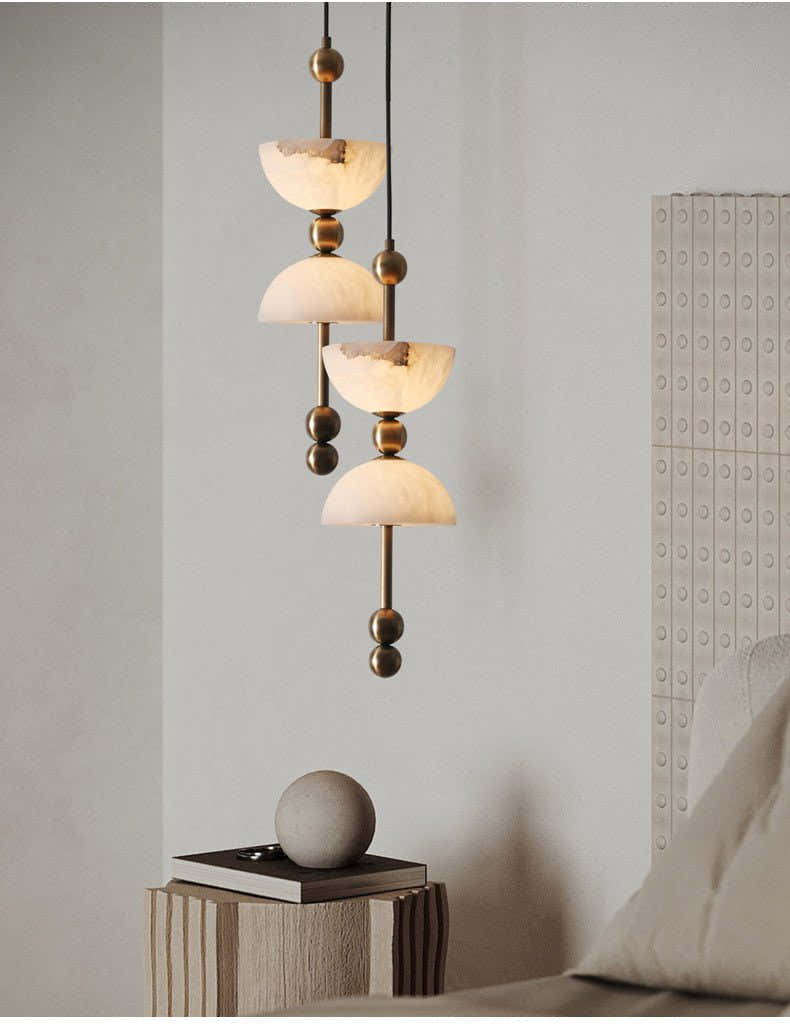 Duo Alabaster Pendant Lamp