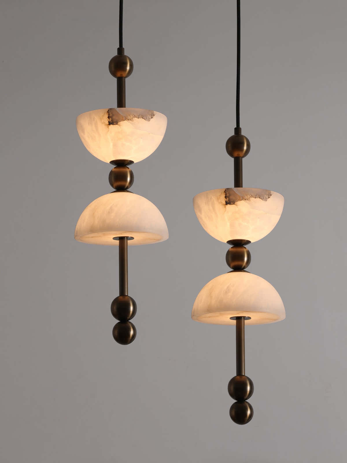 Duo Alabaster Pendant Lamp