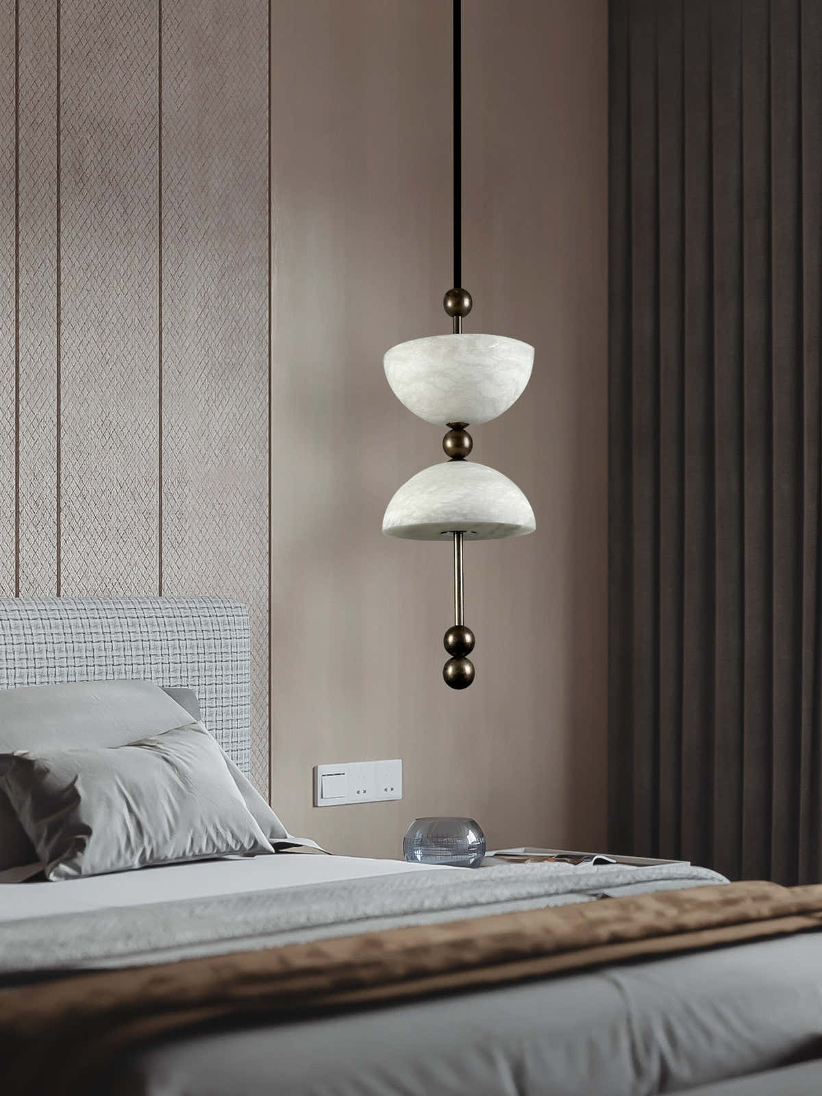 Duo Alabaster Pendant Lamp