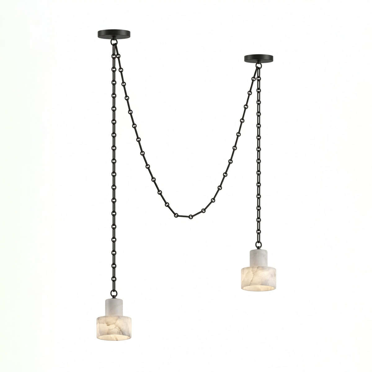 Multi-Tier Chain Drum Pendant Lamp