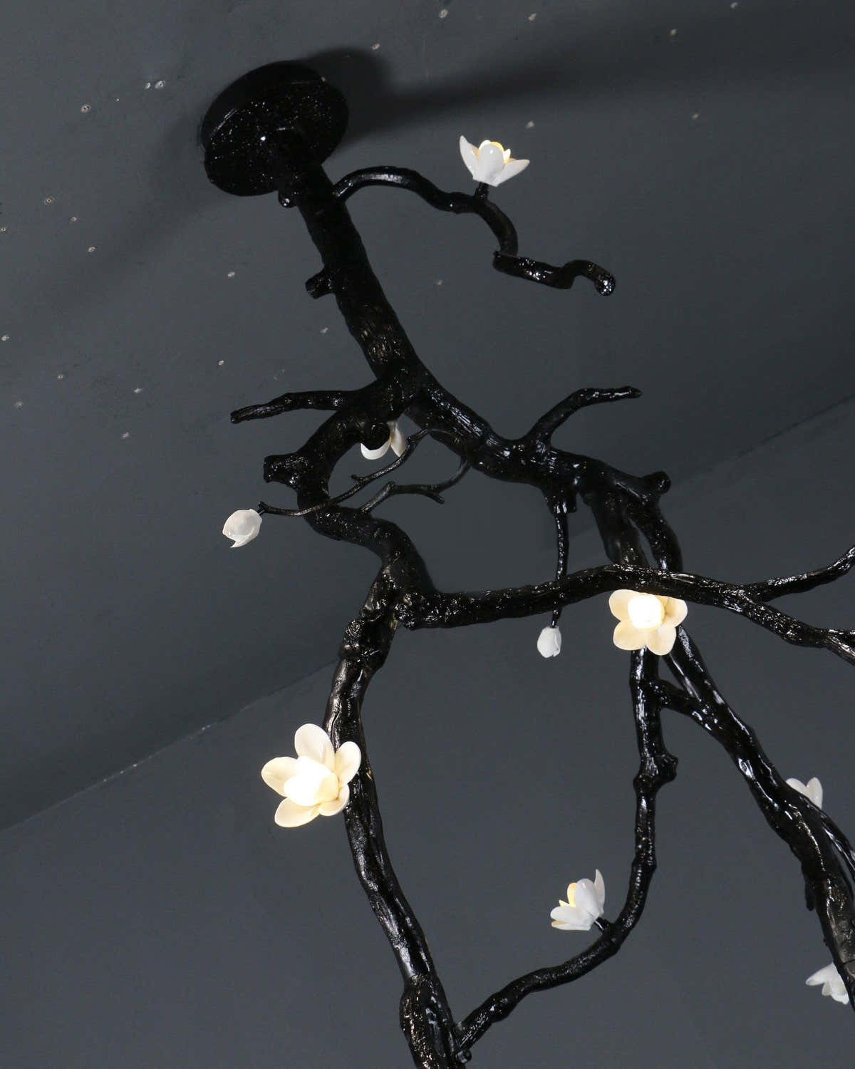 Large Long Branch Flower Chandelier