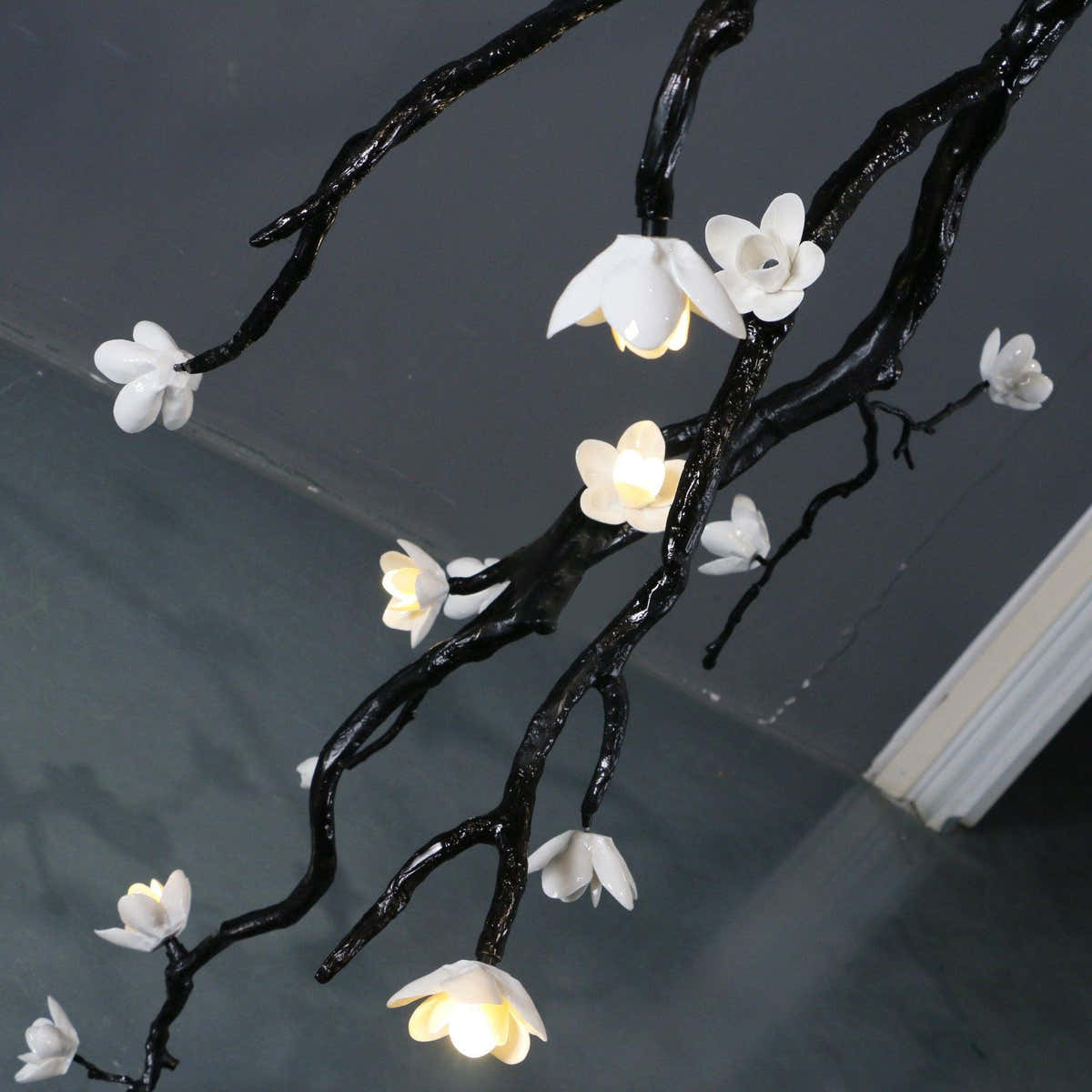 Large Long Branch Flower Chandelier