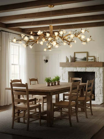 Zendas Branch Ceramic Flower Chandelier