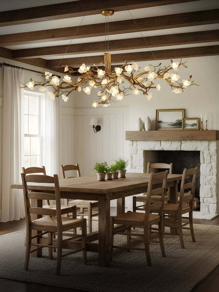 Zendas Branch Ceramic Flower Chandelier