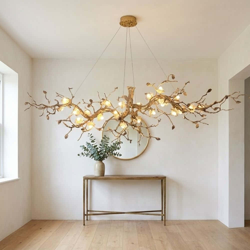 Mona Crystal Flower Branch Chandelier