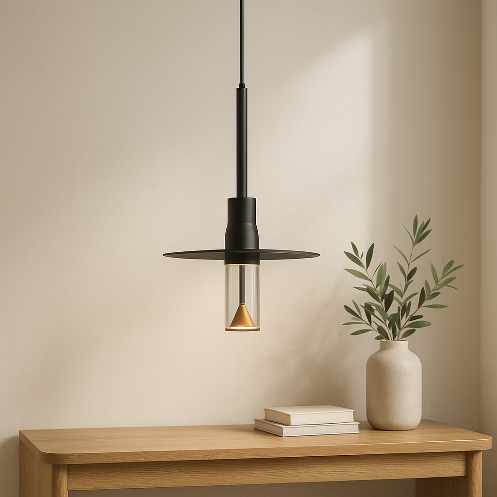 Acrylic Hat Plate Pendant Light generated lifestyle scene