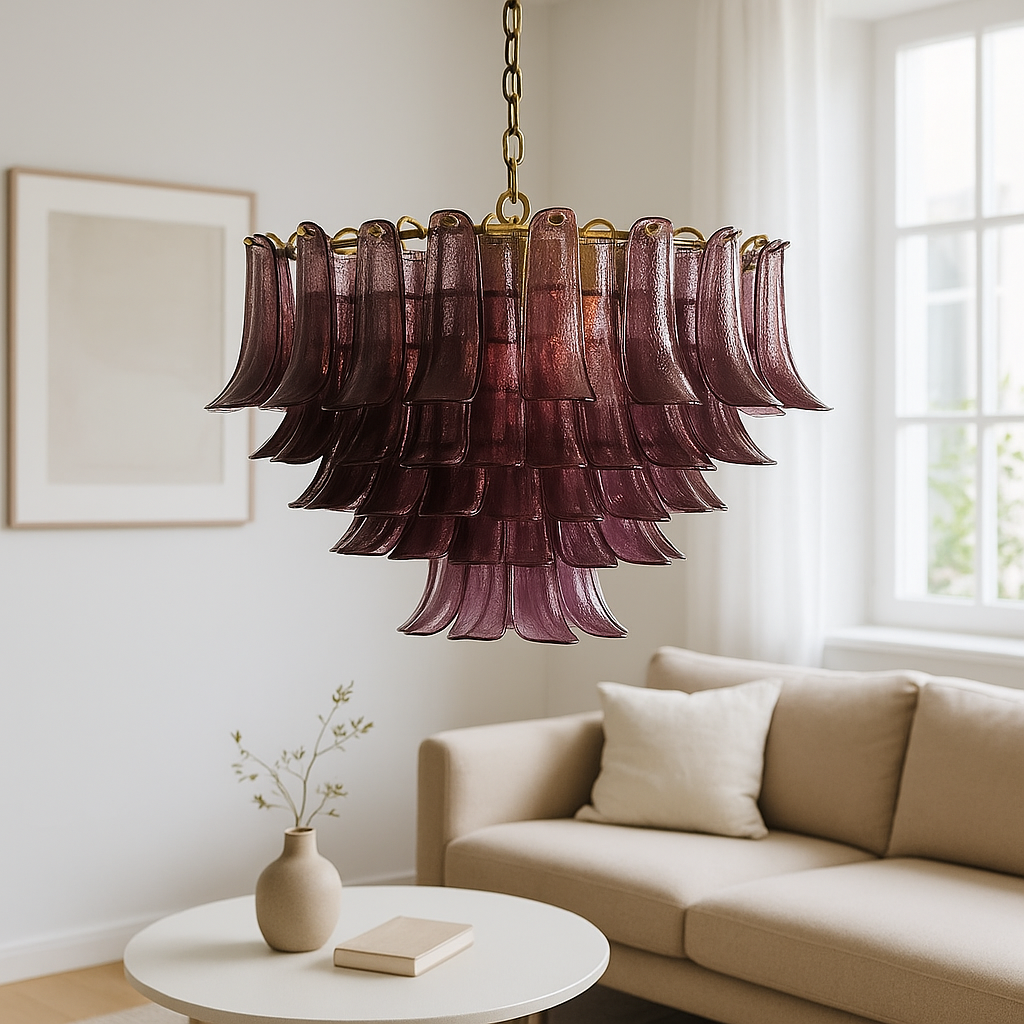 Amethyst Bloom Chandelier generated lifestyle scene