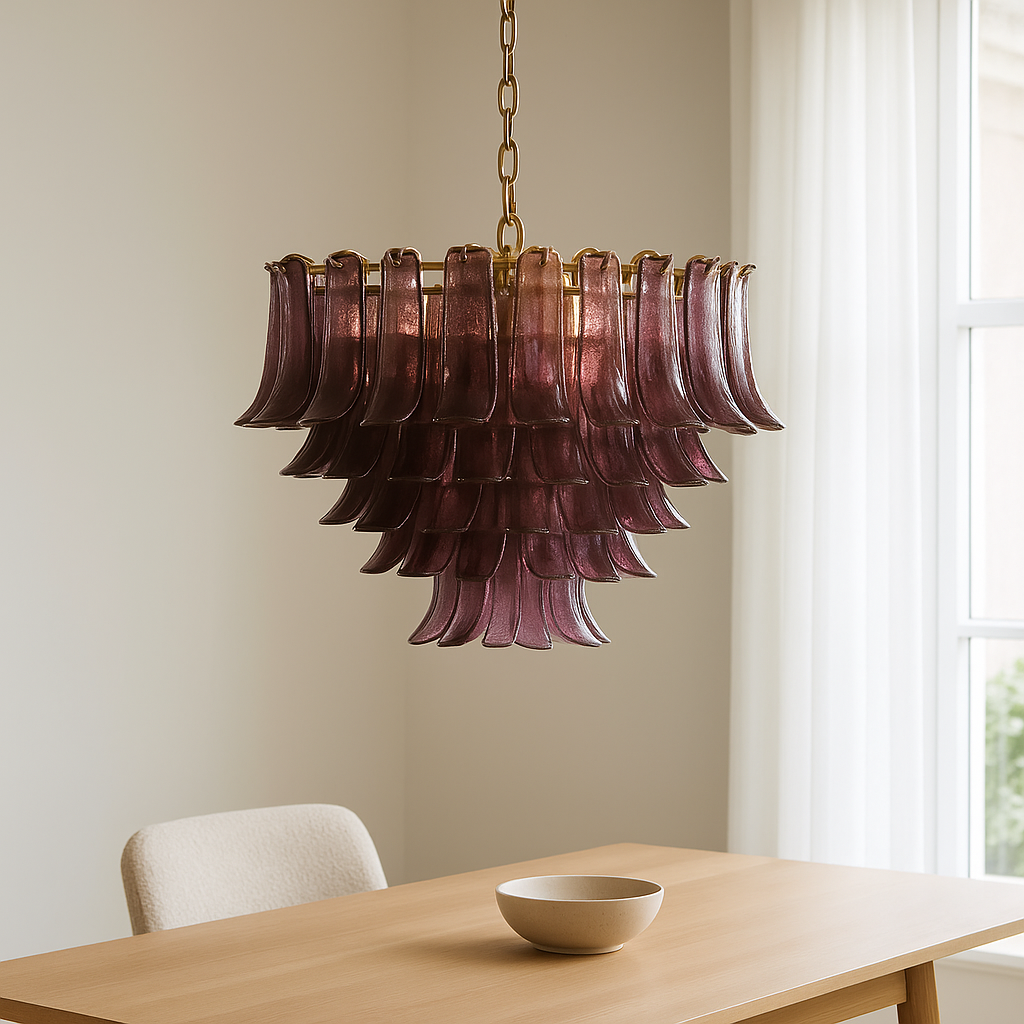 Amethyst Bloom Chandelier generated lifestyle scene