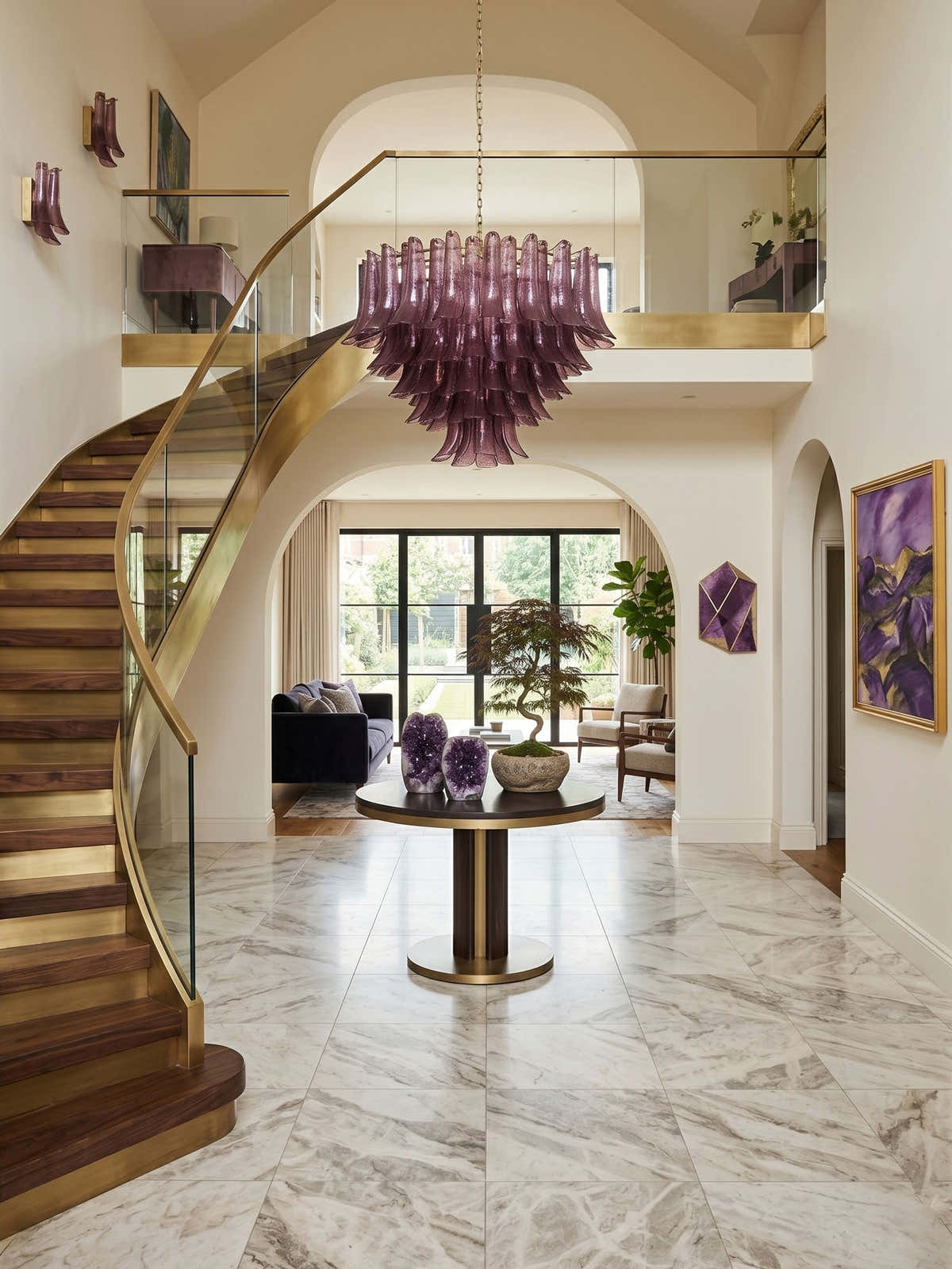 Amethyst Bloom Chandelier - Vakkerlight