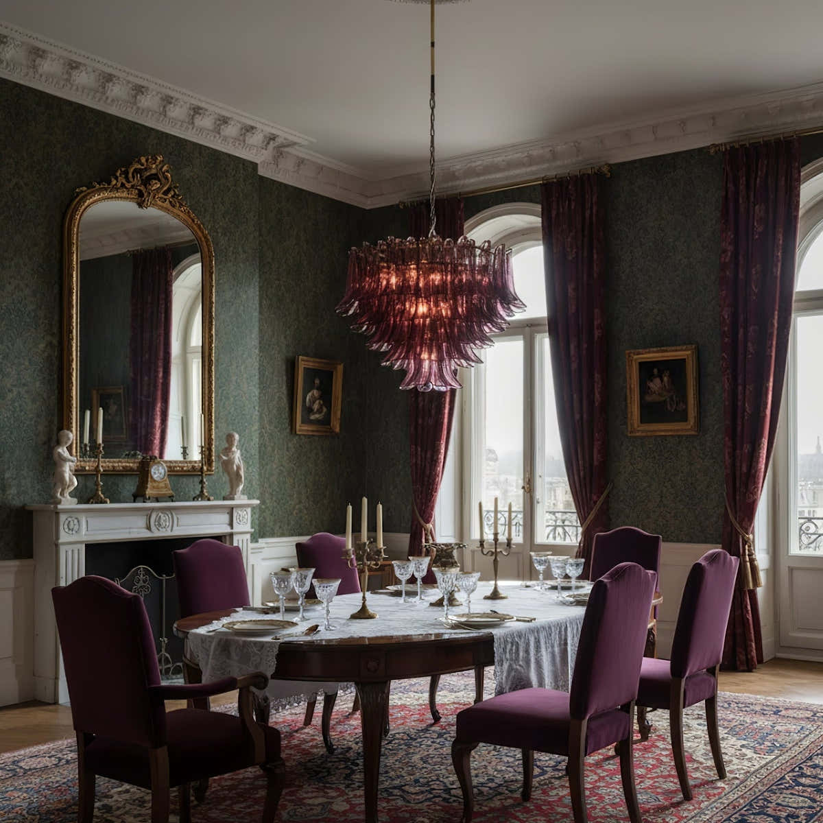 Amethyst Bloom Chandelier - Vakkerlight