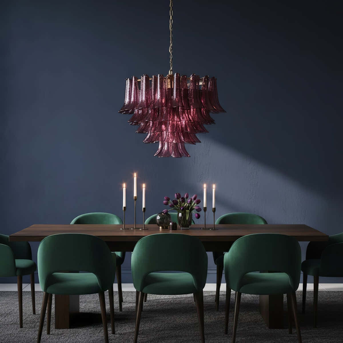 Amethyst Bloom Chandelier - Vakkerlight