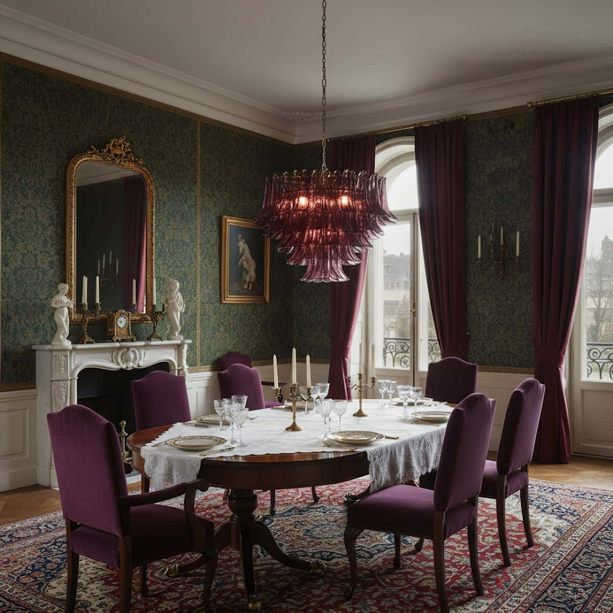 Amethyst Bloom Chandelier - Vakkerlight