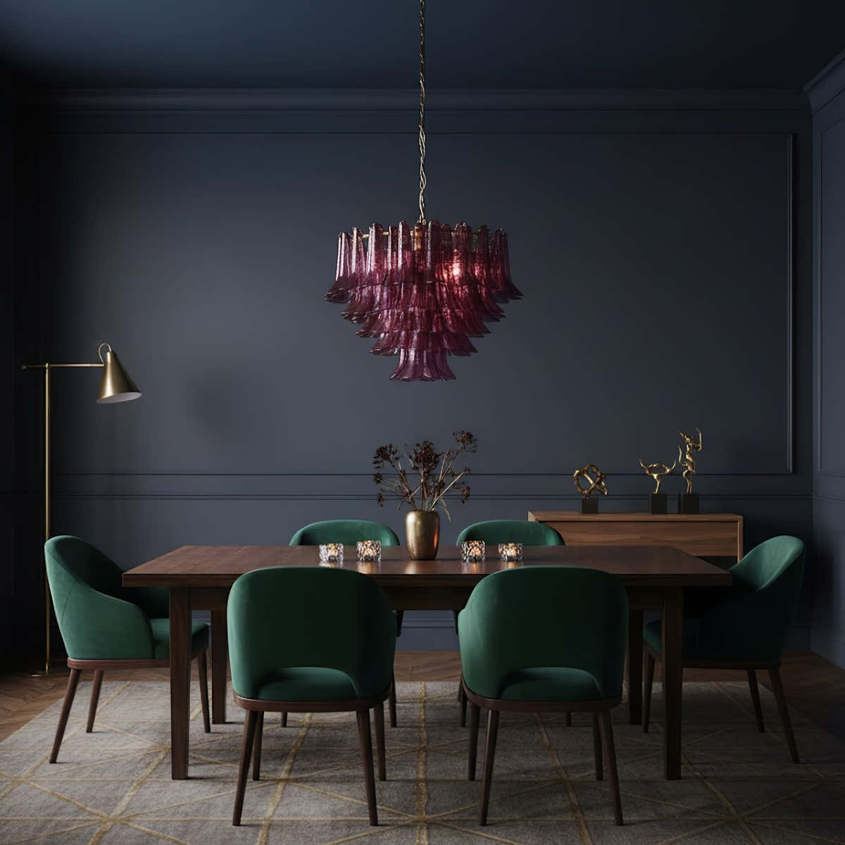 Amethyst Bloom Chandelier - Vakkerlight