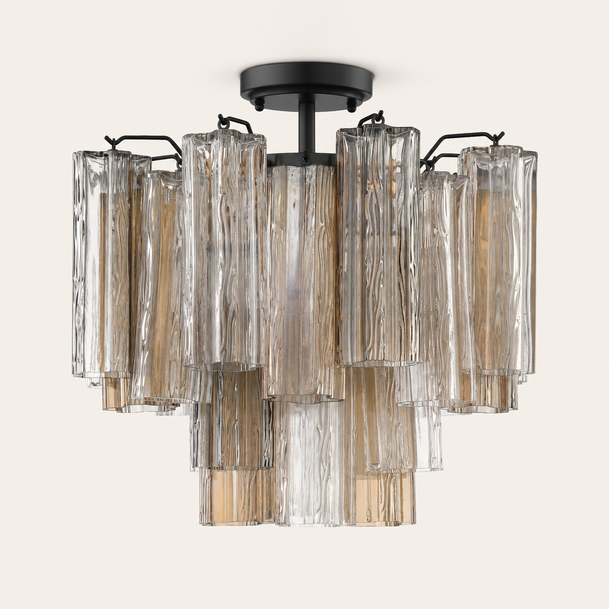 Petalia Murano Glass Semi-Flush Ceiling Mount 17''W