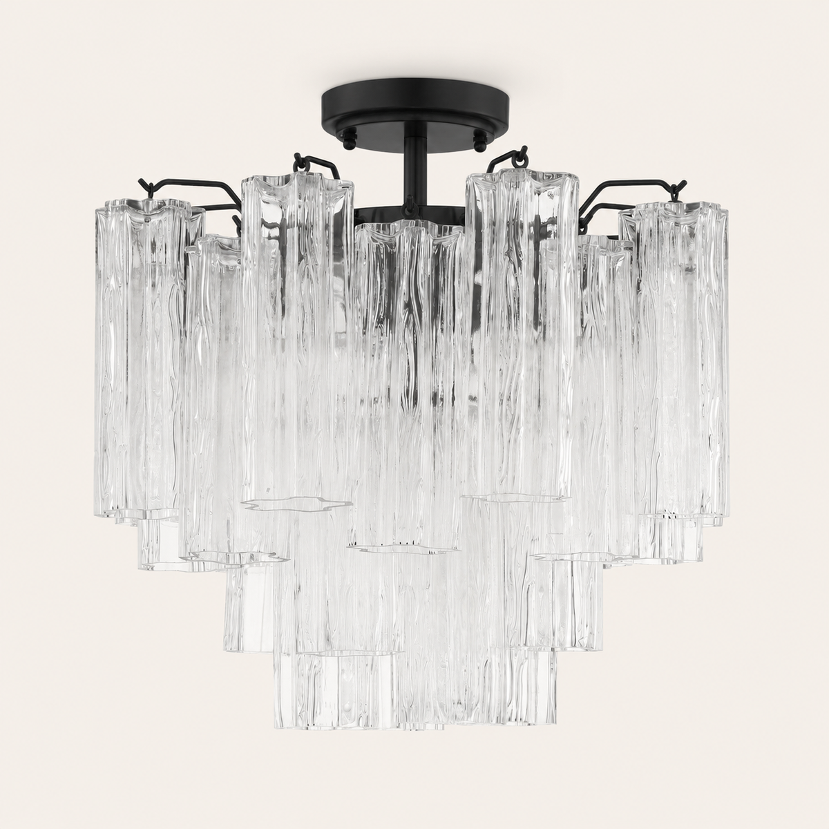 Petalia Murano Glass Semi-Flush Ceiling Mount 17''W