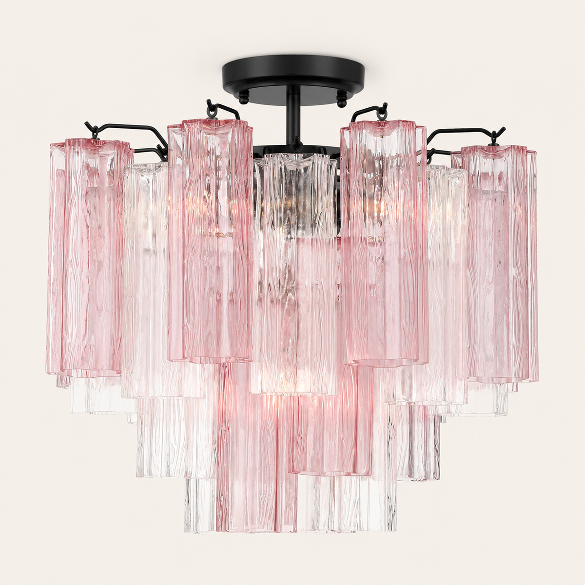 Petalia Murano Glass Semi-Flush Ceiling Mount 17''W