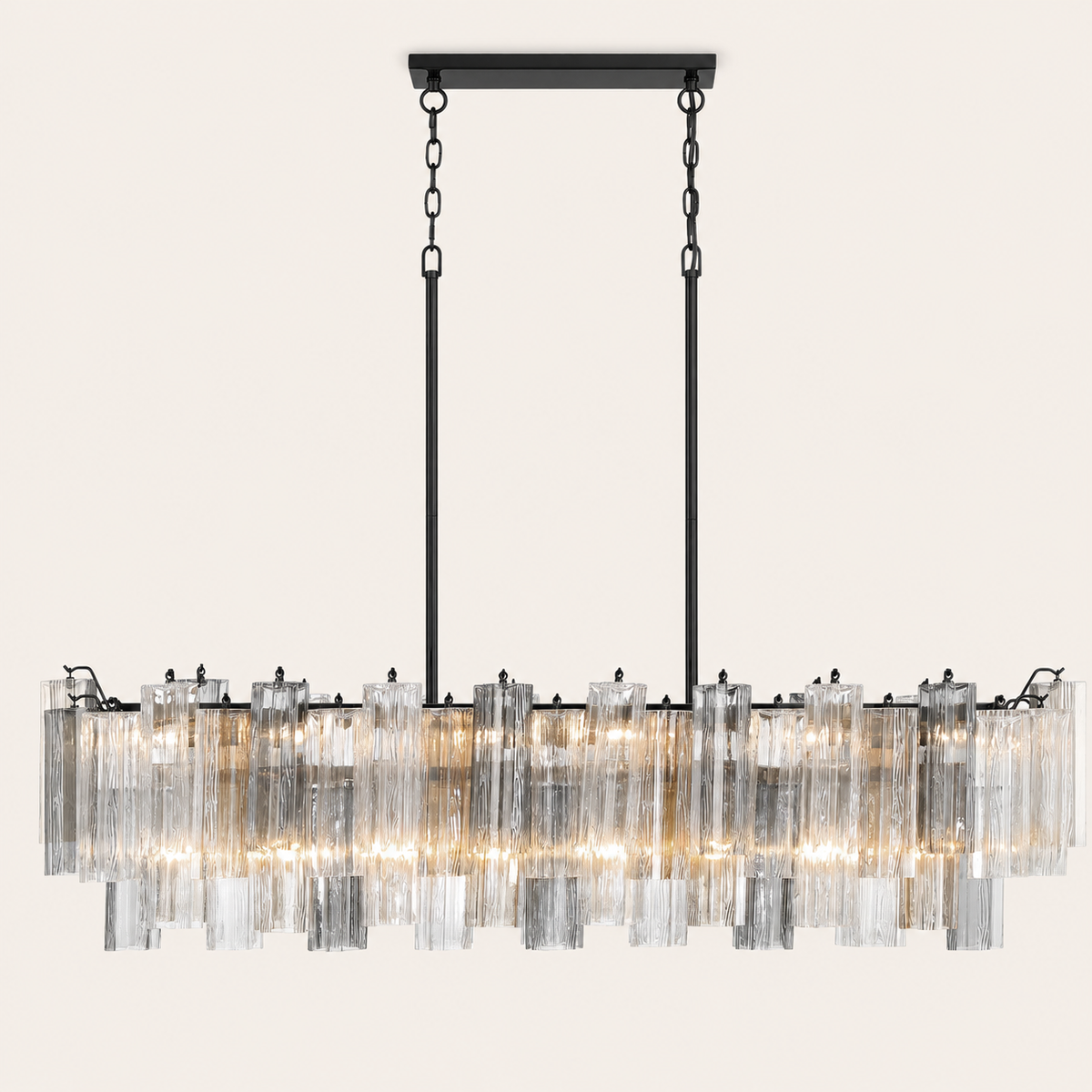 Petalia Murano Glass Linear Chandelier 51"