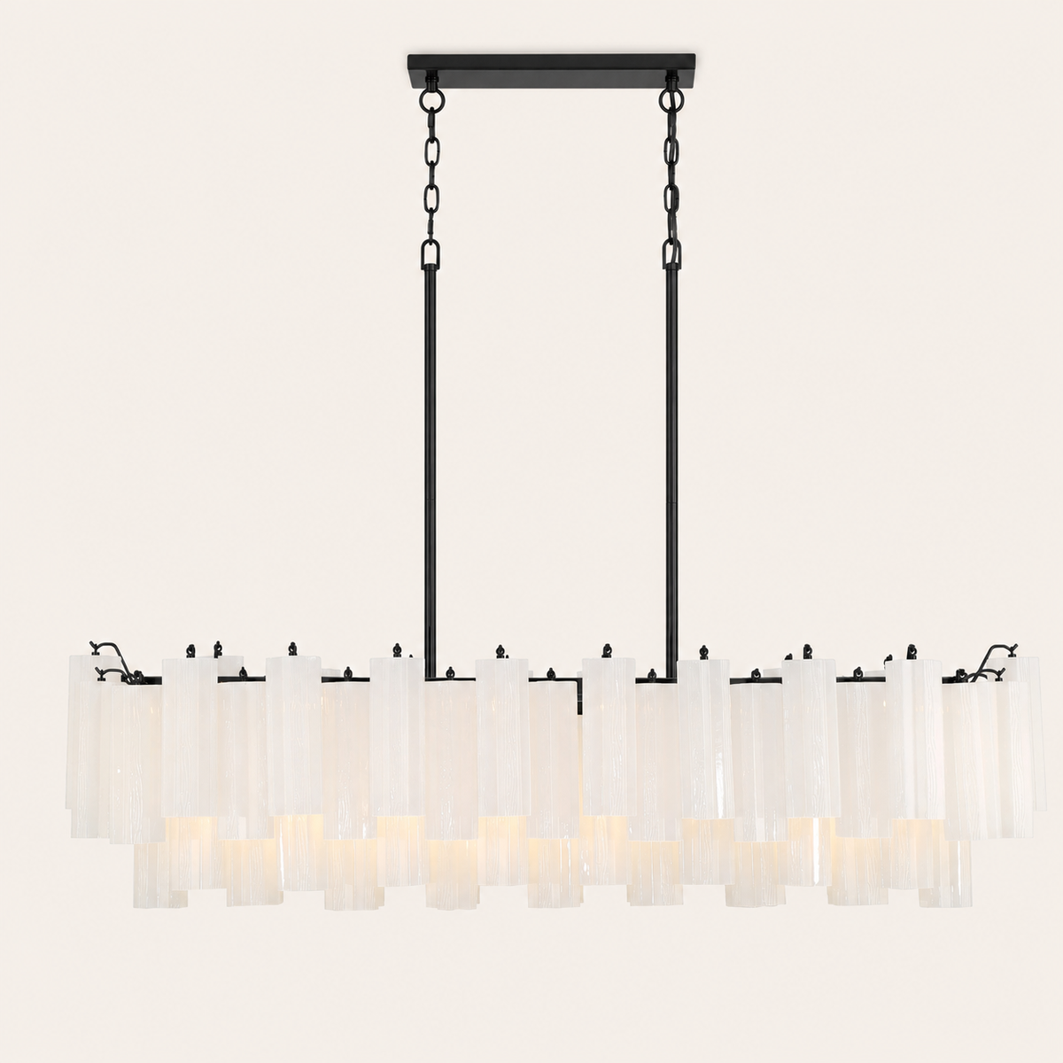 Petalia Murano Glass Linear Chandelier 51"