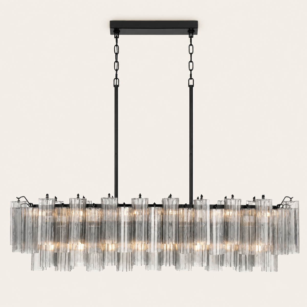 Petalia Murano Glass Linear Chandelier 51"