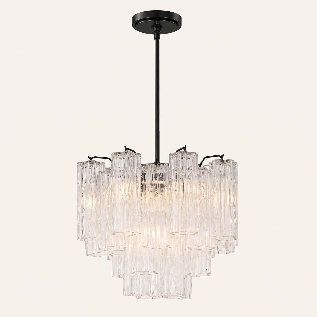 Petalia Murano Glass Chandelier 17.8" 22" 26.8" 32''D