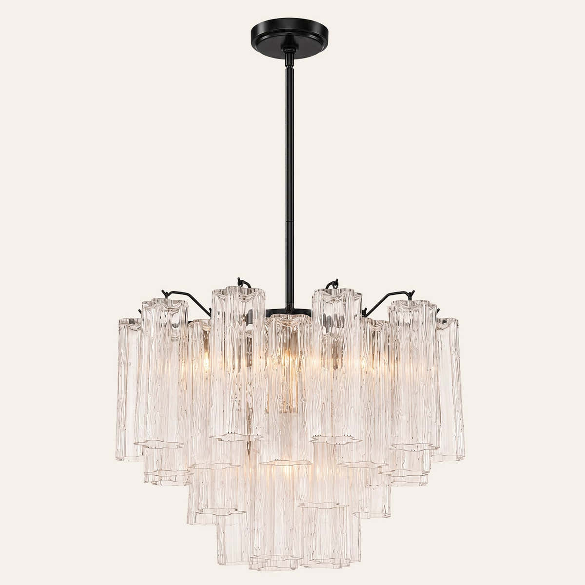 Petalia Murano Glass Chandelier 17.8" 22" 26.8" 32''D