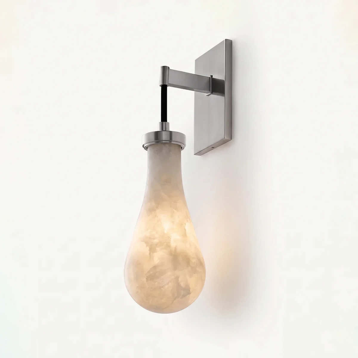 Elowen Alabaster Teardrop Wall Sconce
