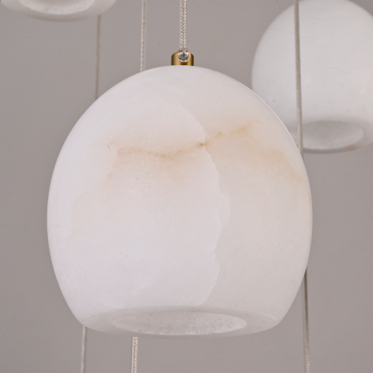 Arica Alabaster Round Chandelier