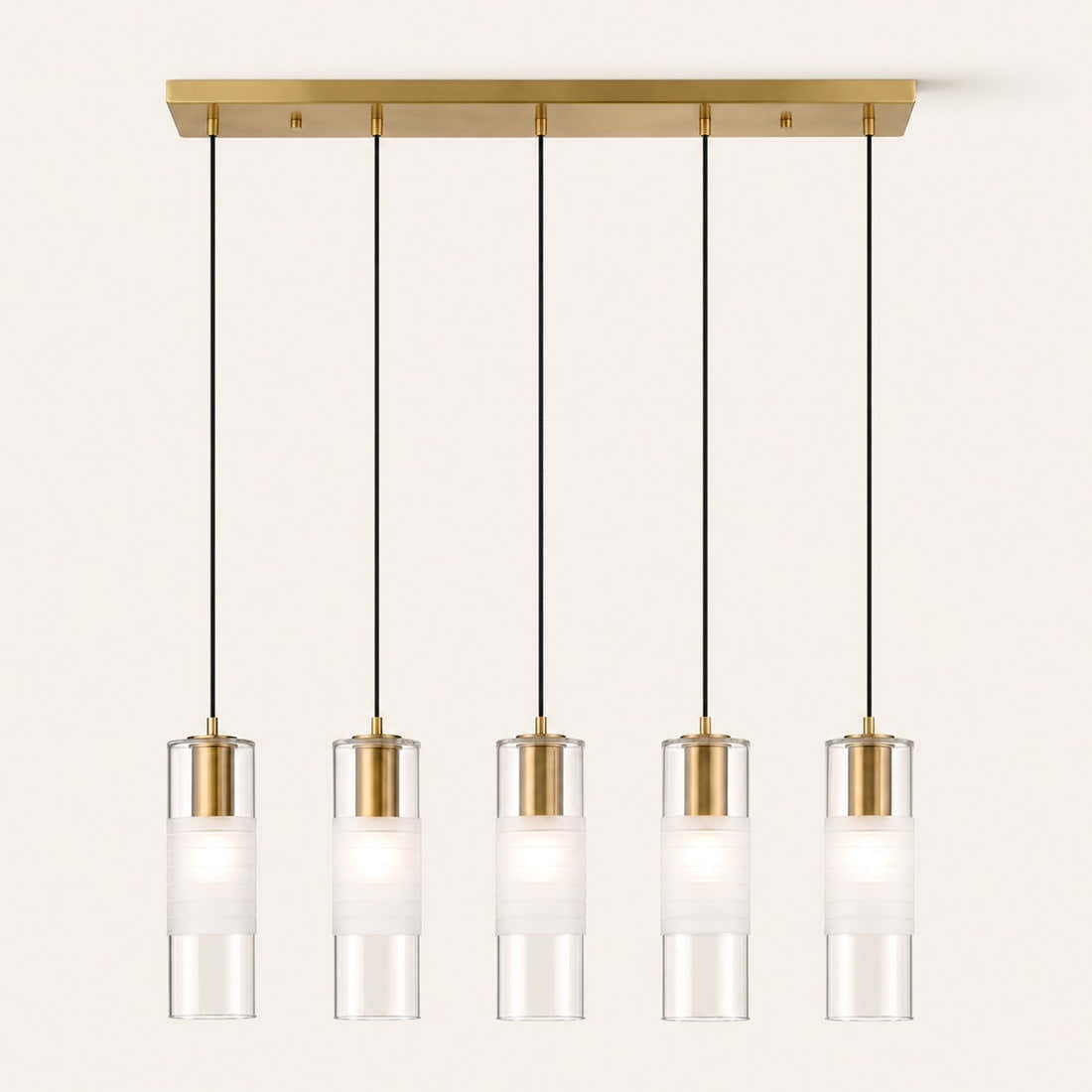 Leton 5 Light 42" Wide Linear Chandelier