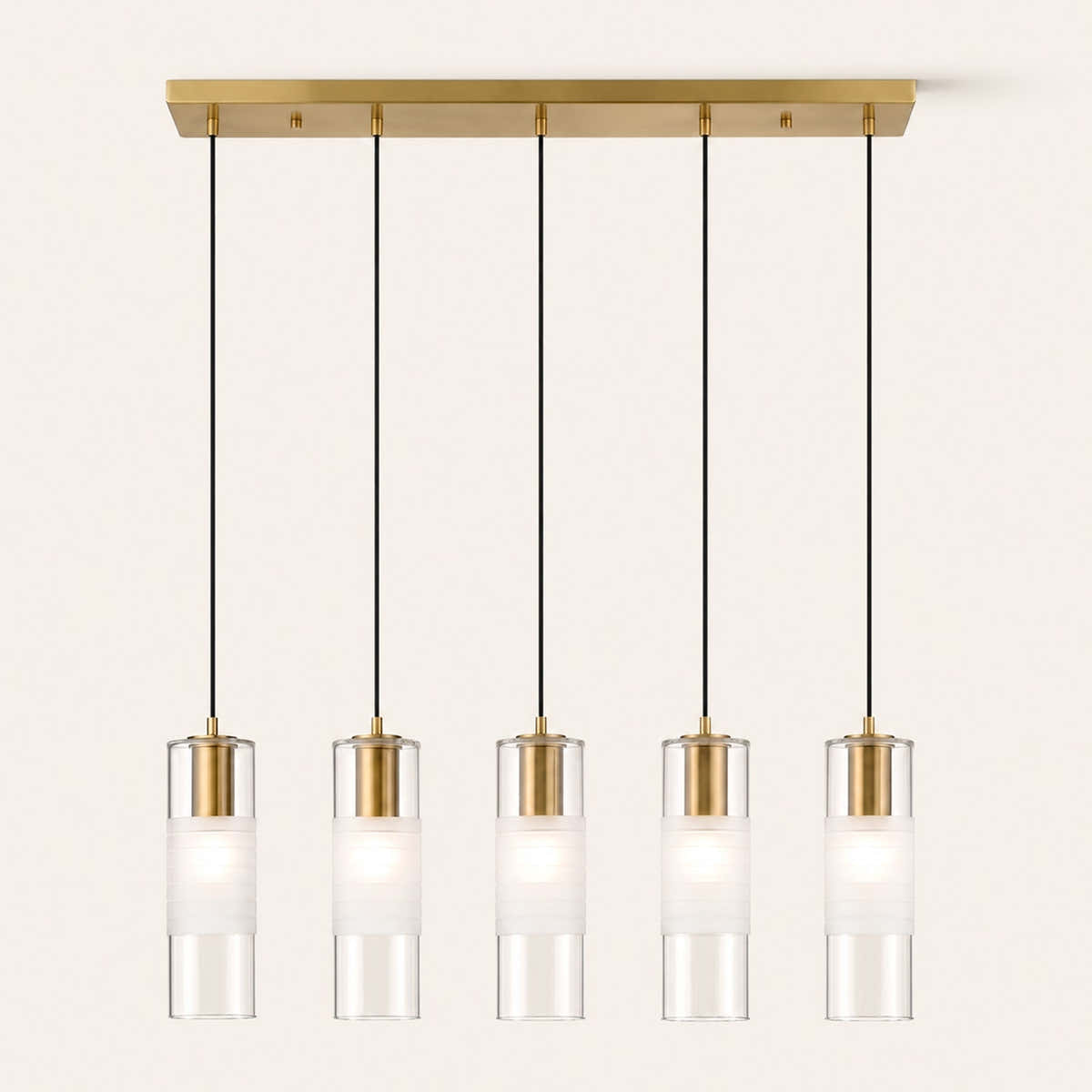 Leton 5 Light 42" Wide Linear Chandelier