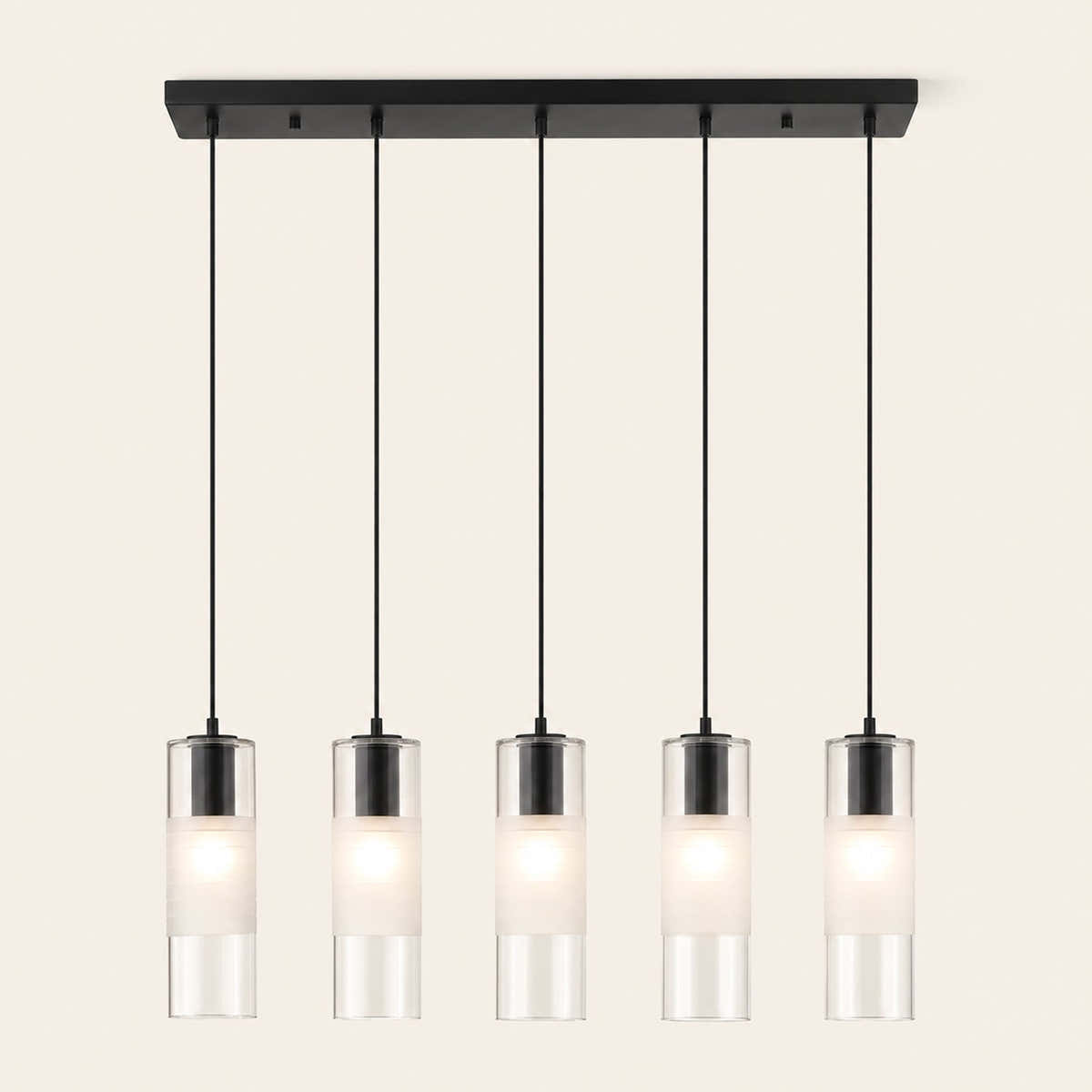 Leton 5 Light 42" Wide Linear Chandelier