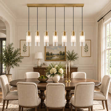 Leton 7 Light 54" Wide Linear Chandelier