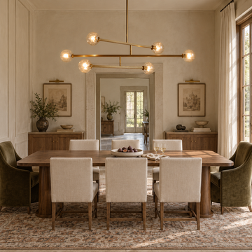 Selina Glass Linear Chandelier