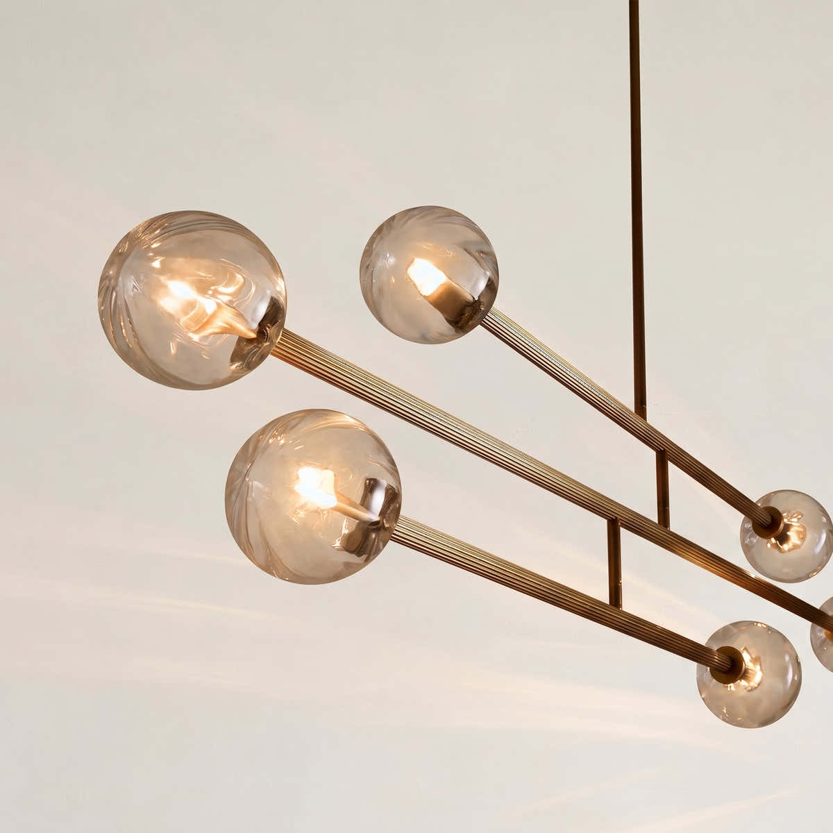 Selina Glass Linear Chandelier