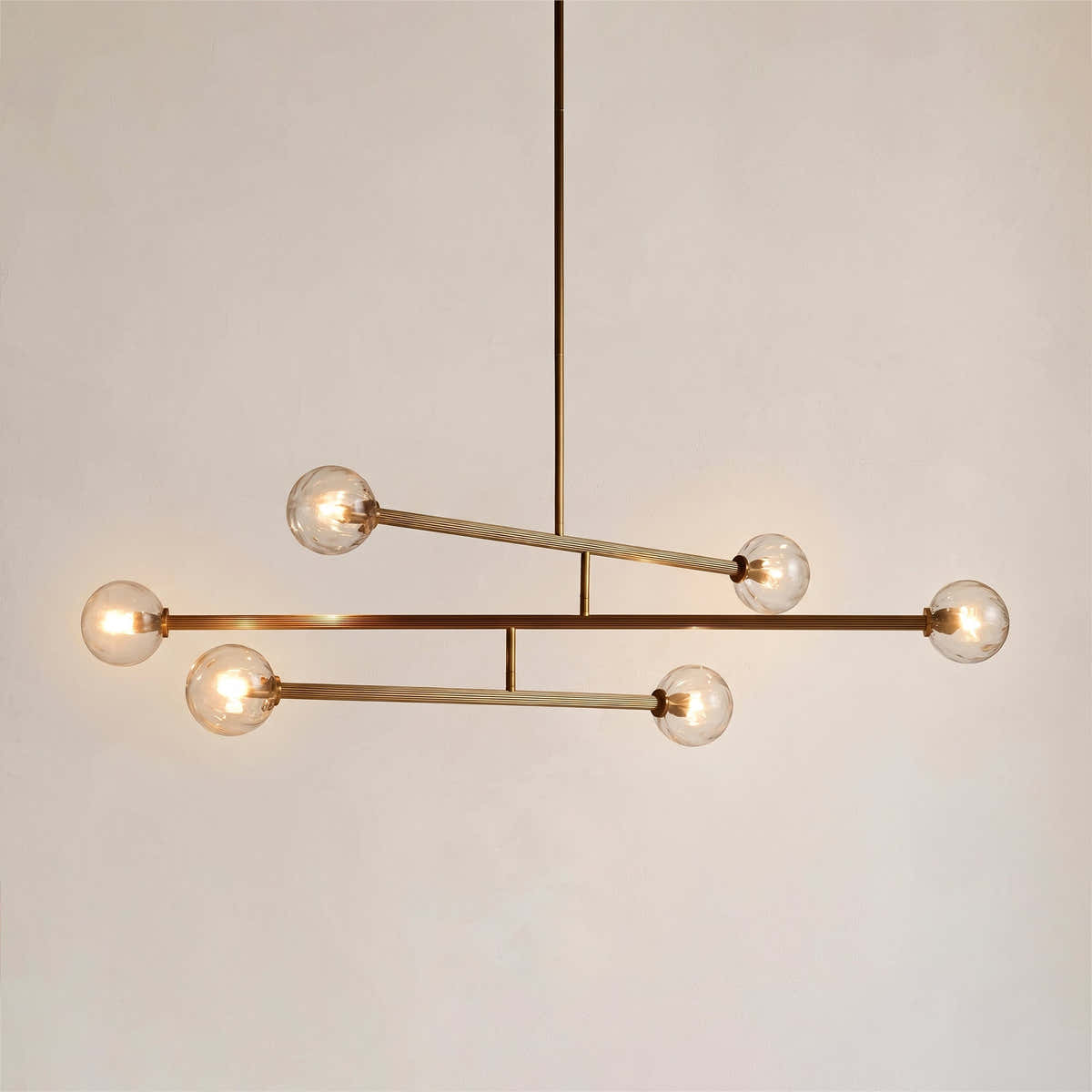 Selina Glass Linear Chandelier